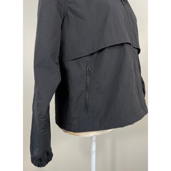 Quince Water Repellent Windproof Lightweight Hooded Jacket Black Medium - Picture 9 of 13